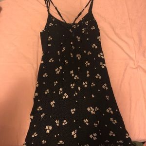 black floral dress